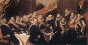 Frans Hals Banquet of the Office of the St George Civic Guard in Haarlem oil painting reproduction